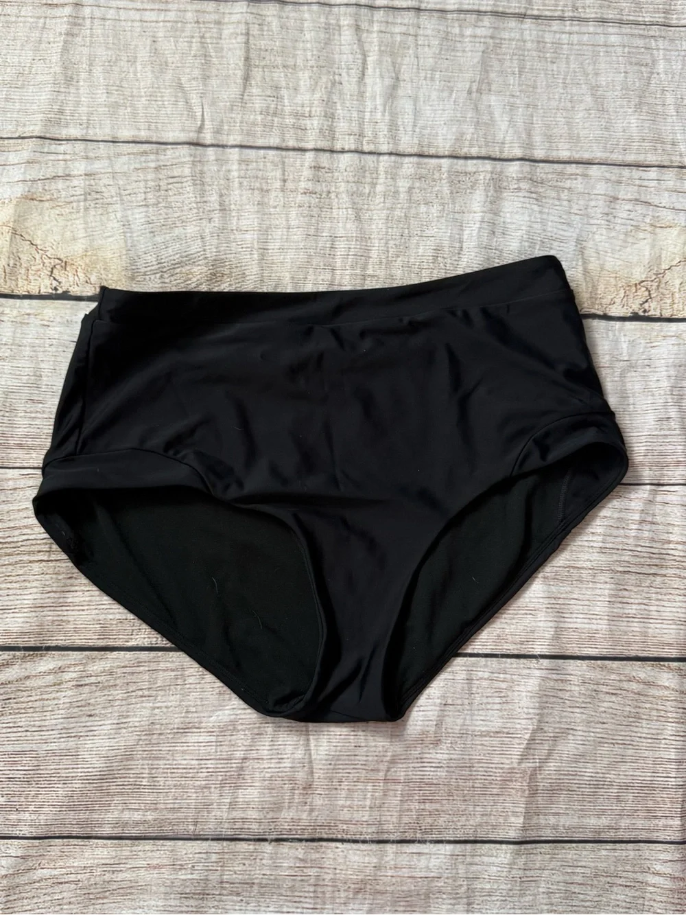 PrAna Millan High Waisted Black Swim Bottoms Women's Size Large